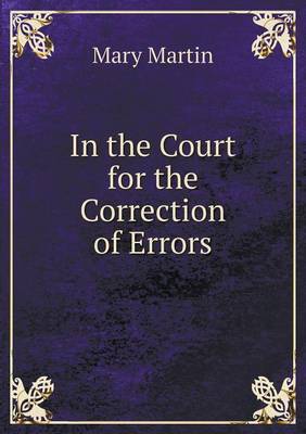 Book cover for In the Court for the Correction of Errors