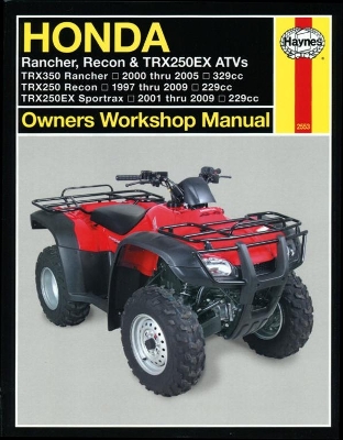 Book cover for Honda Rancher, Recon & TRX250EX ATVs (97 - 09)