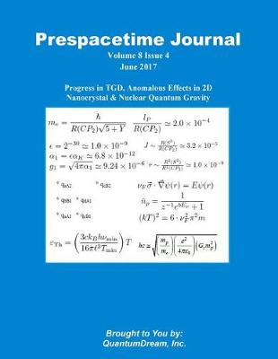 Cover of Prespacetime Journal Volume 8 Issue 6