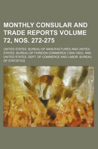 Cover of Monthly Consular and Trade Reports Volume 72, Nos. 272-275