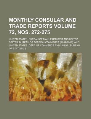 Book cover for Monthly Consular and Trade Reports Volume 72, Nos. 272-275