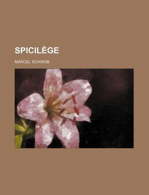 Book cover for Spicilege