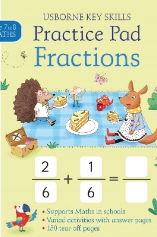 Cover of Fractions Practice Pad 7-8