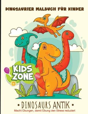 Book cover for dinosaurier malbuch für kinder