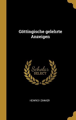 Book cover for Göttingische gelehrte Anzeigen