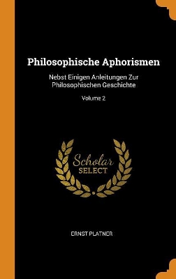 Book cover for Philosophische Aphorismen