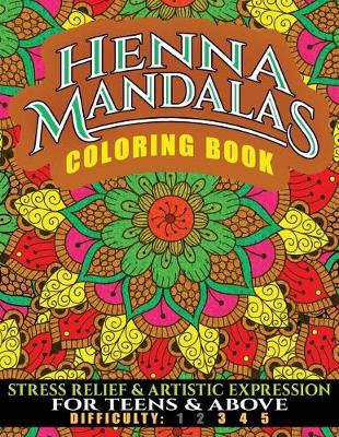 Book cover for Henna Mandalas Coloring Book