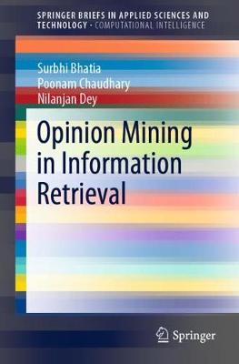 Cover of Opinion Mining in Information Retrieval