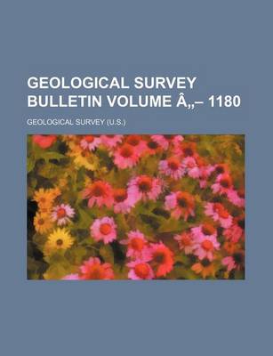 Book cover for Geological Survey Bulletin Volume a - 1180