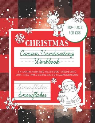 Cover of Christmas Cursive Handwriting Workbook