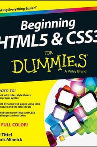 Cover of Beginning Html5 and Css3 for Dummies