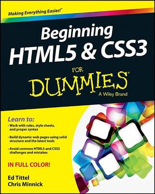 Book cover for Beginning Html5 and Css3 for Dummies