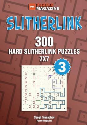 Book cover for Slitherlink - 300 Hard Puzzles 7x7 (Volume 3)