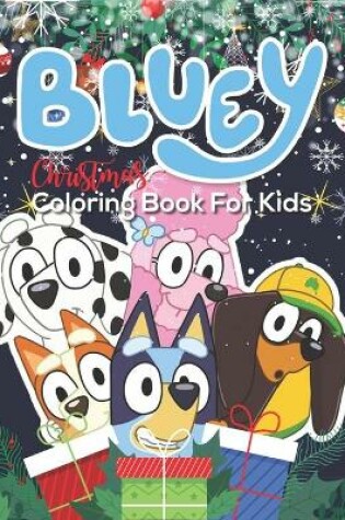 Cover of Bluey Christmas Coloring Book