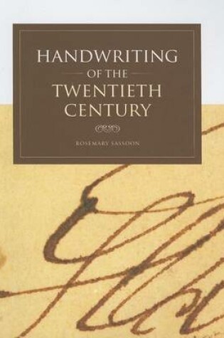 Cover of Handwriting of the Twentieth Century