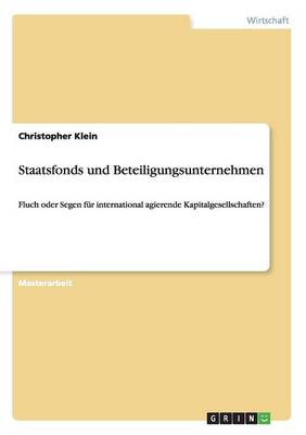 Book cover for Staatsfonds und Beteiligungsunternehmen