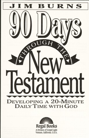 Book cover for 90 Days Through the New Testament