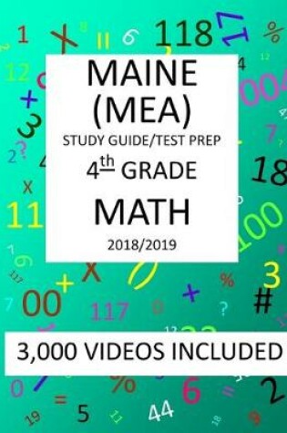 Cover of 4th Grade MAINE MEA TEST, 2019 MATH, Test Prep