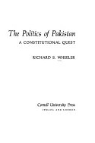 Cover of Politics of Pakistan
