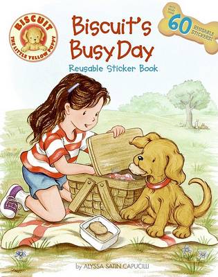 Book cover for Biscuit's Busy Day Reusable Sticker Book