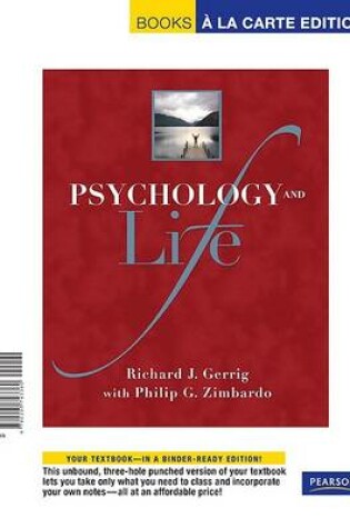 Cover of Psychology and Life, Books a la Carte Edition