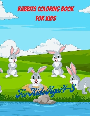 Book cover for Rabbits Coloring Book For Kids