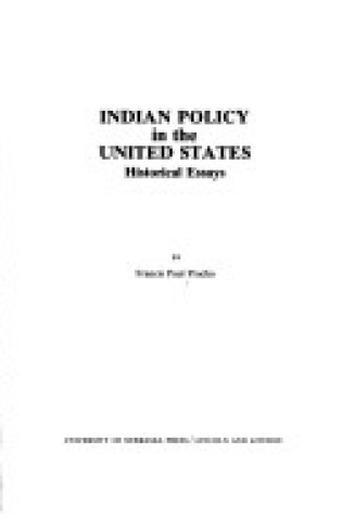Cover of The Commissioners of Indian Affairs, 1824-1977