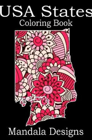 Cover of USA States Coloring Book Mandala Designs