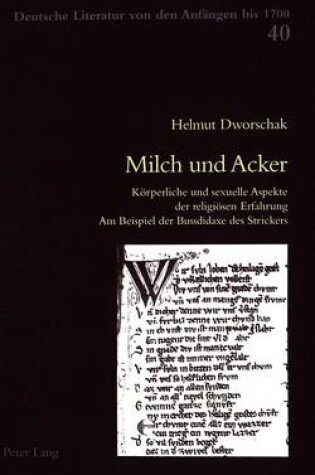 Cover of Milch Und Acker