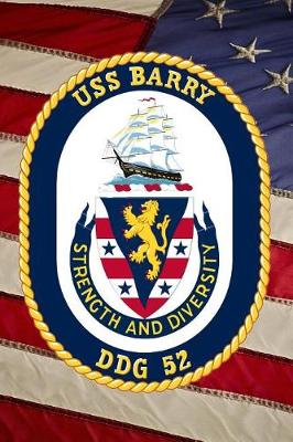 Book cover for US Navy USS Barry (DDG 52) Destroyer Crest Badge Journal