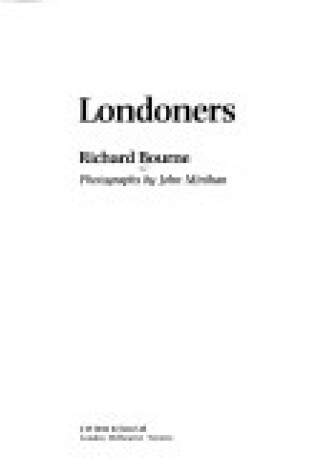 Cover of Londoners