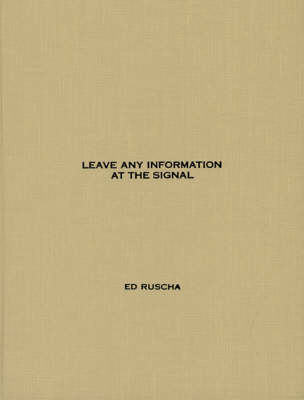 Book cover for Leave Any Information at the Signal