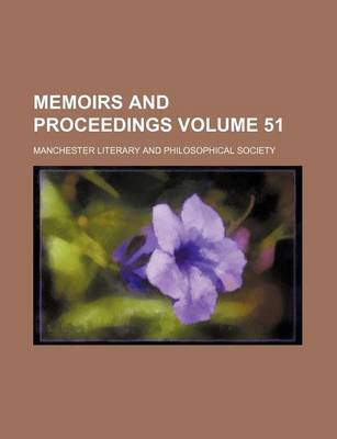 Book cover for Memoirs and Proceedings Volume 51