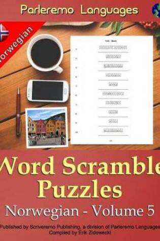 Cover of Parleremo Languages Word Scramble Puzzles Norwegian - Volume 5