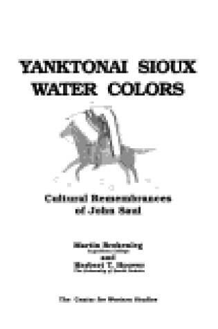 Cover of Yanktonai Sioux Water Colors