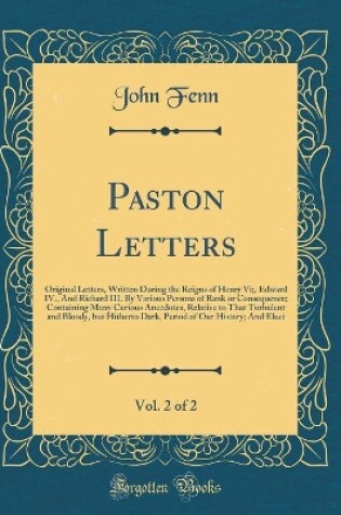 Cover of Paston Letters, Vol. 2 of 2