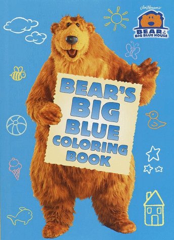 Book cover for Bear's Big Blue Coloring Book