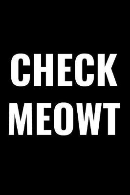 Book cover for Check Meowt