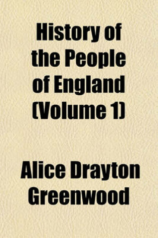 Cover of History of the People of England (Volume 1)