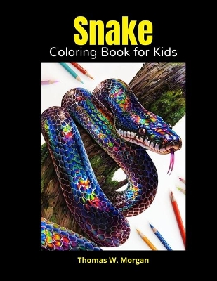 Book cover for Snake Coloring Book for Kids