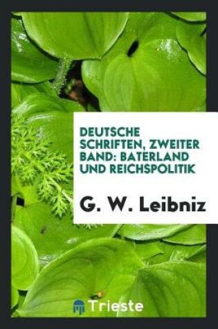 Cover of Deutsche Schriften, Zweiter Band