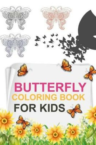 Cover of Butterfly Coloring Book For Kids