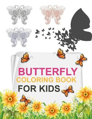 Book cover for Butterfly Coloring Book For Kids