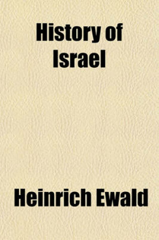 Cover of History of Israel