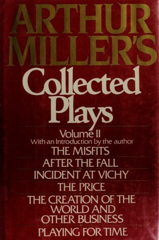 Book cover for Miller, the Collected Plays of Arthur