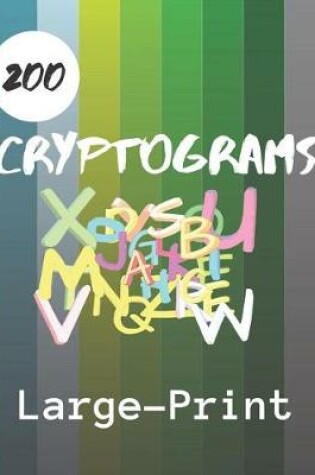 Cover of 200 Cryptograms Large Print