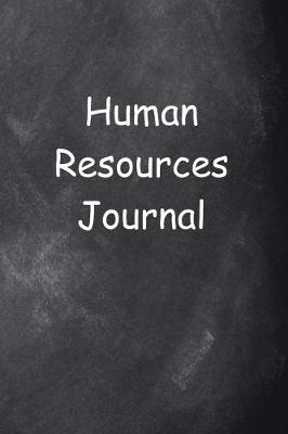 Cover of Human Resources Journal Chalkboard Design