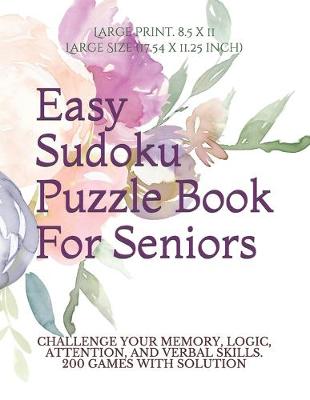 Cover of Easy Sudoku Puzzle Book for Seniors