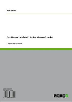 Book cover for Das Thema 'Massstab' in Den Klassen 3 Und 4