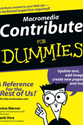 Cover of Macromedia Contribute for Dummies